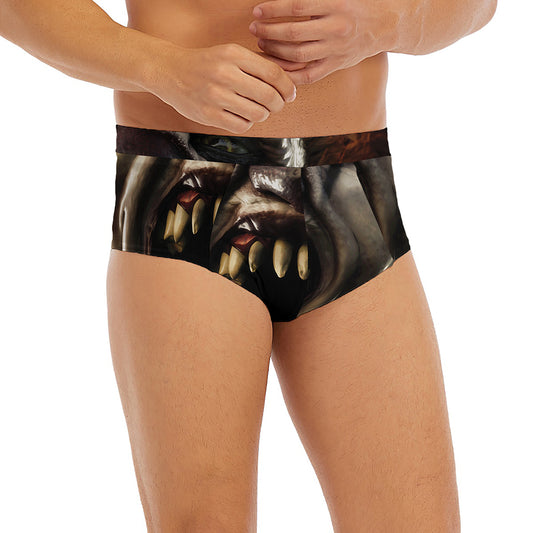 Halloween Clown Print Men's Briefs