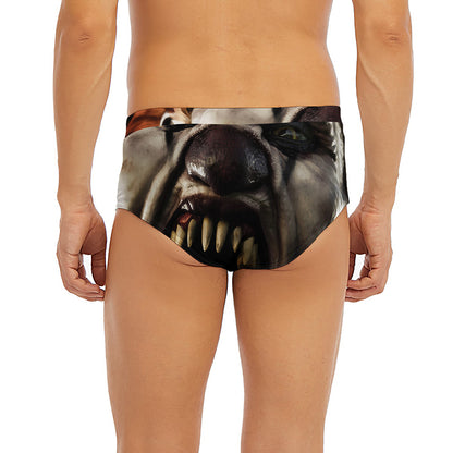 Halloween Clown Print Men's Briefs