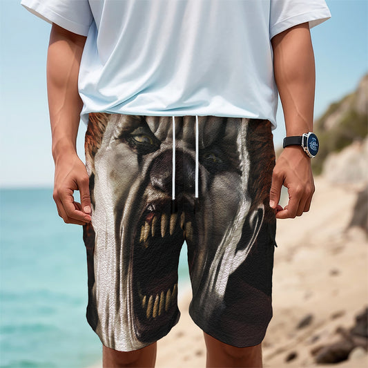 Halloween Clown Print Men's Cargo Shorts