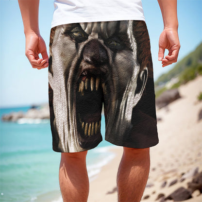 Halloween Clown Print Men's Cargo Shorts