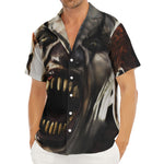 Halloween Clown Print Men's Deep V-Neck Shirt