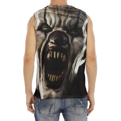 Halloween Clown Print Men's Fitness Tank Top