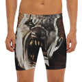 Halloween Clown Print Men's Long Boxer Briefs