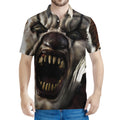 Halloween Clown Print Men's Polo Shirt