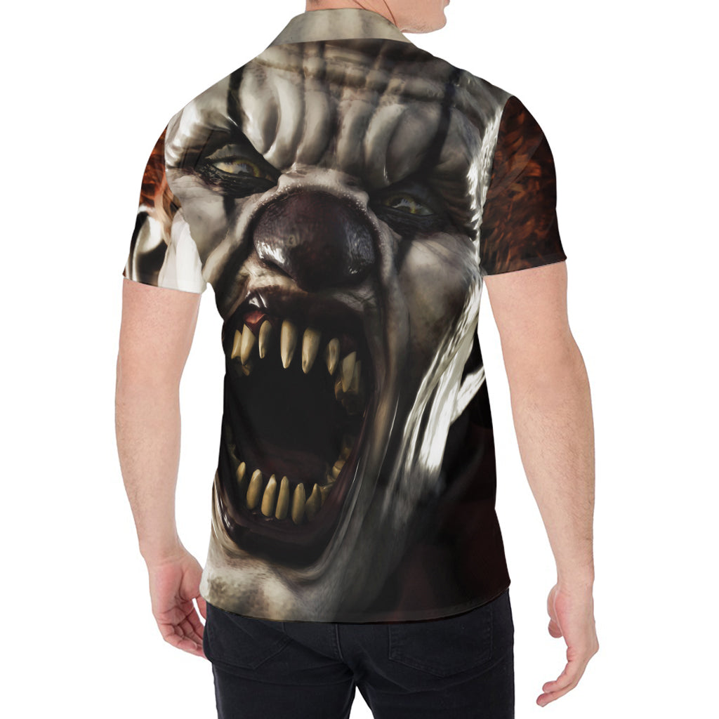 Halloween Clown Print Men's Shirt