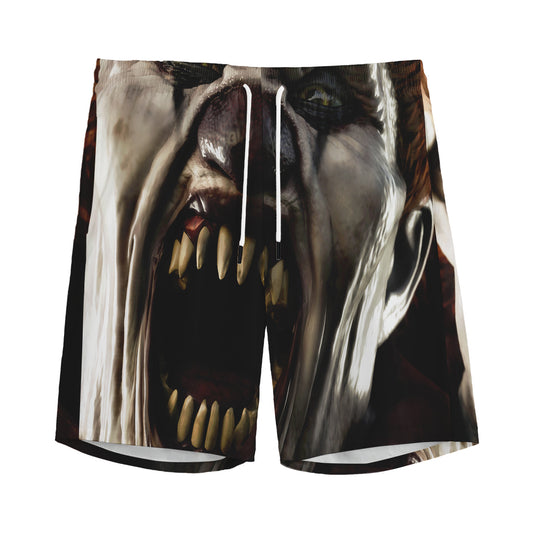 Halloween Clown Print Men's Sports Shorts