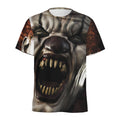 Halloween Clown Print Men's Athletic T-Shirt