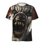 Halloween Clown Print Men's Sports T-Shirt