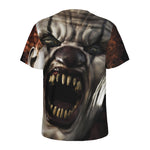 Halloween Clown Print Men's Sports T-Shirt