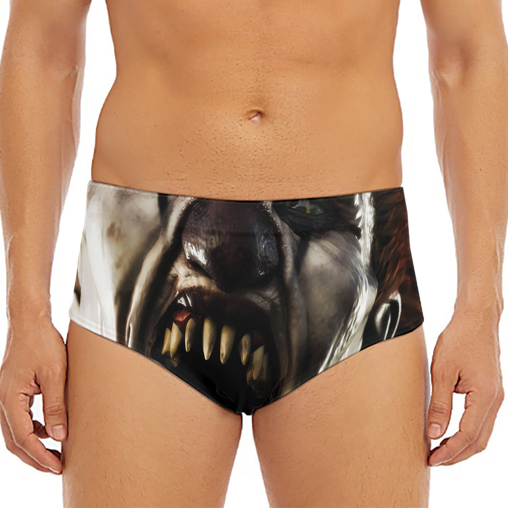 Halloween Clown Print Men's Triangle Swim Briefs