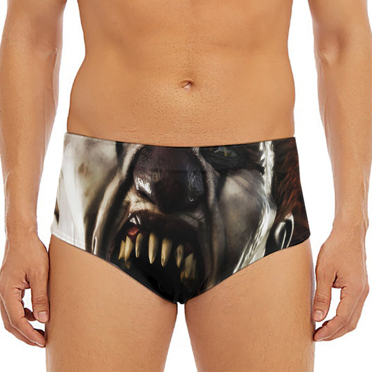 Halloween Clown Print Men's Triangle Swim Briefs