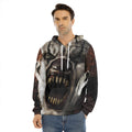 Halloween Clown Print Men's Velvet Pullover Hoodie