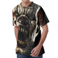 Halloween Clown Print Men's Velvet T-Shirt