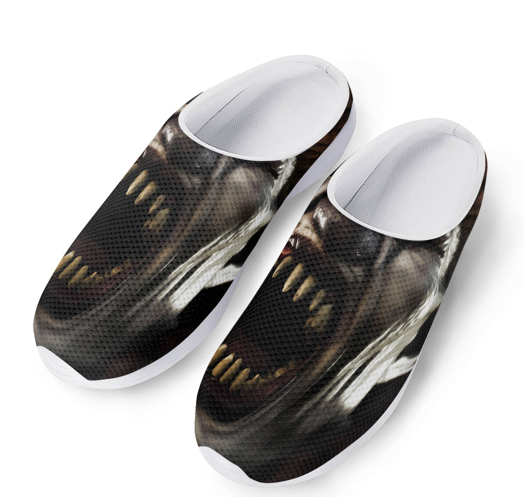 Halloween Clown Print Mesh Casual Shoes