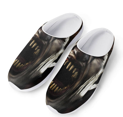 Halloween Clown Print Mesh Casual Shoes