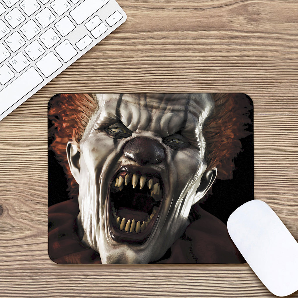Halloween Clown Print Mouse Pad