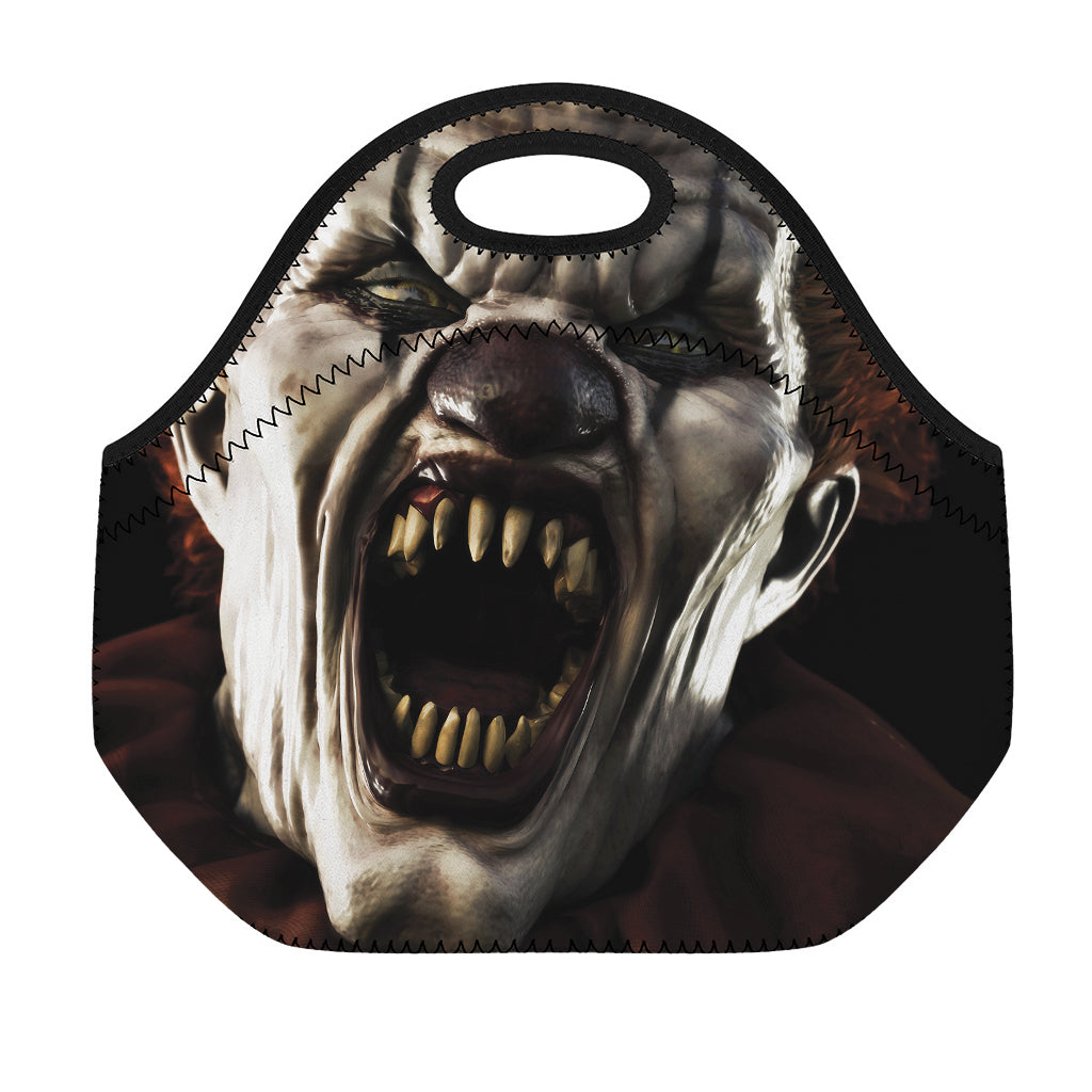 Halloween Clown Print Neoprene Lunch Bag