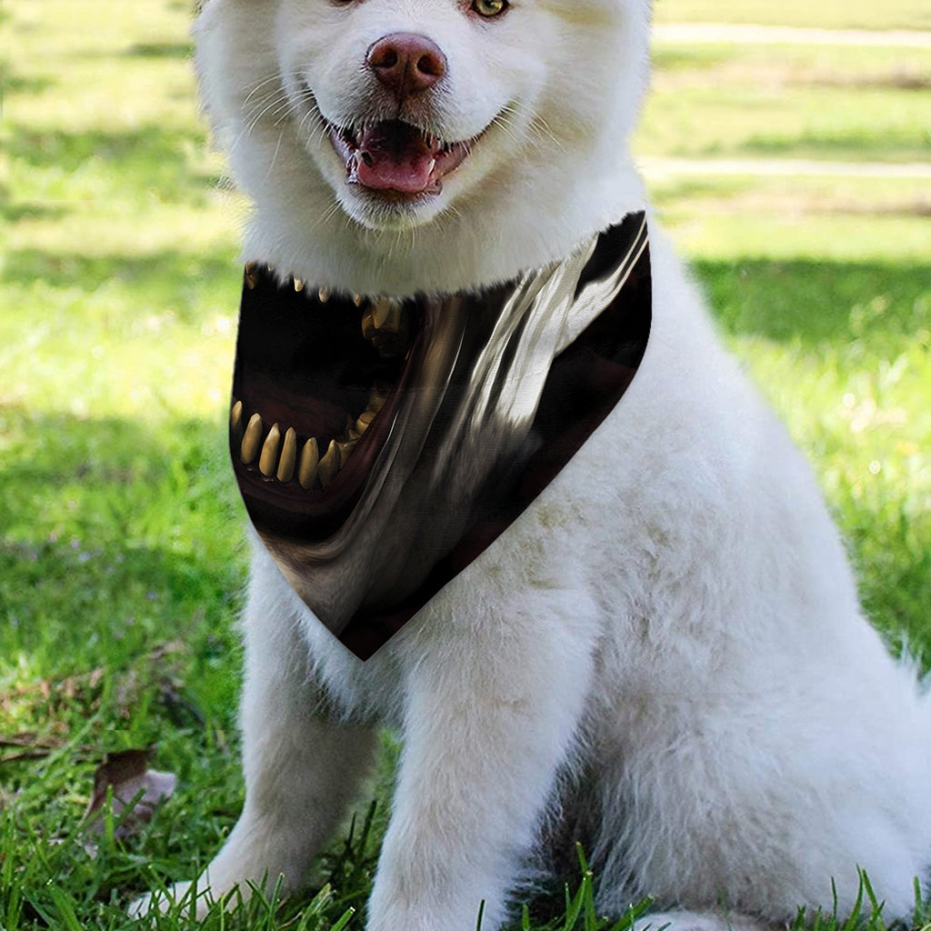 Halloween Clown Print Over The Collar Dog Bandana