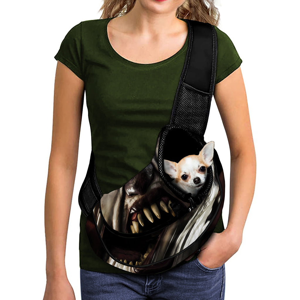 Halloween Clown Print Pet Sling Carrier