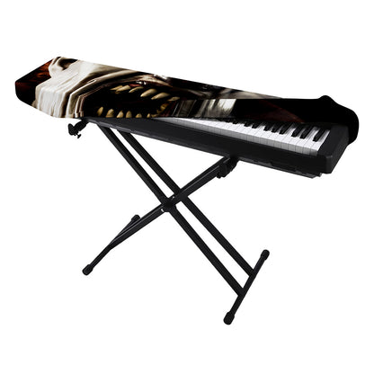Halloween Clown Print Piano Keyboard Cover
