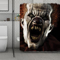 Halloween Clown Print Polyester Shower Curtain
