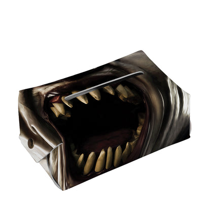 Halloween Clown Print Rectangle Tissue Box Cover