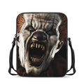 Halloween Clown Print Rectangular Crossbody Bag