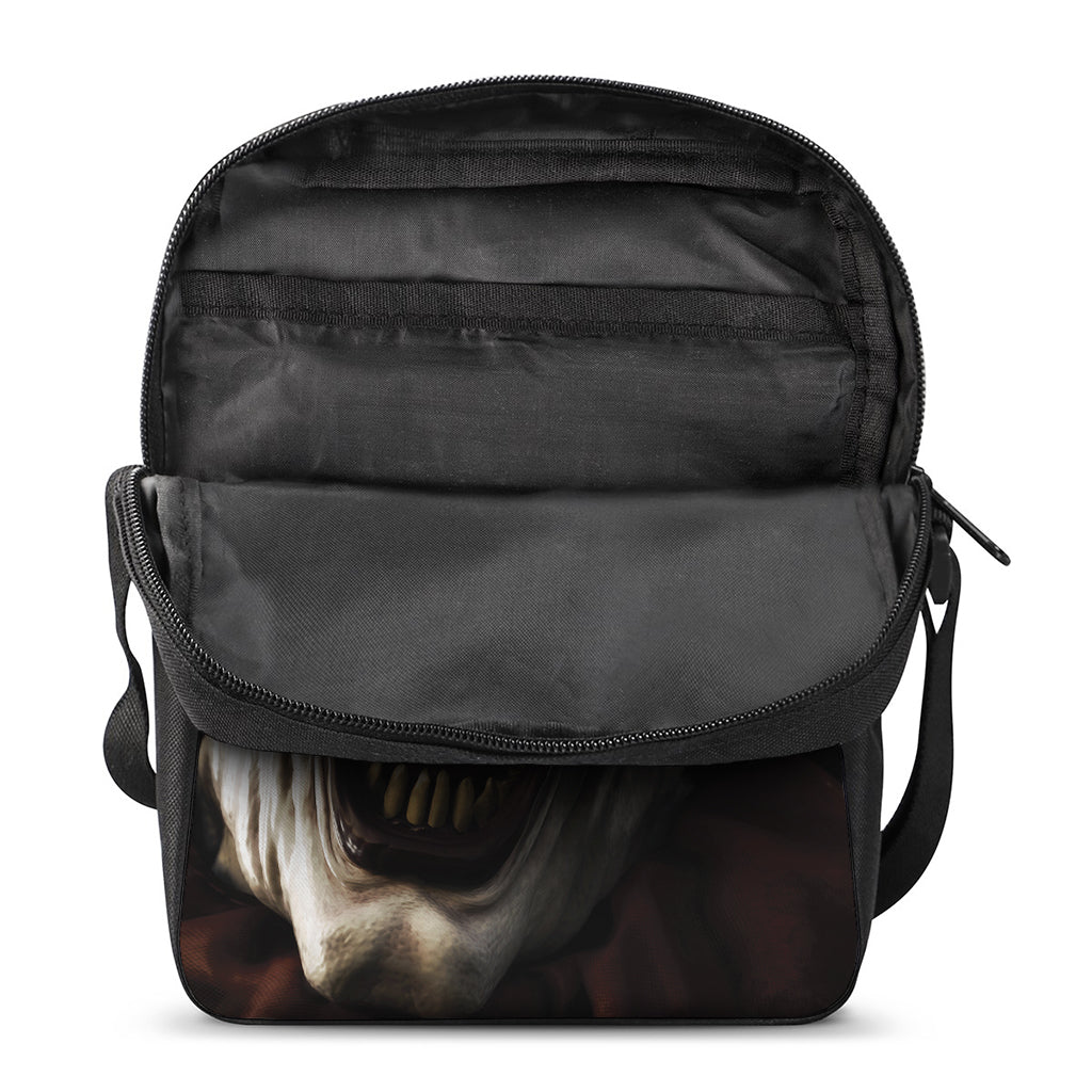 Halloween Clown Print Rectangular Crossbody Bag