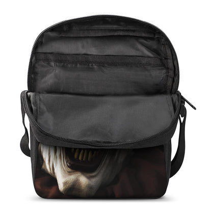 Halloween Clown Print Rectangular Crossbody Bag