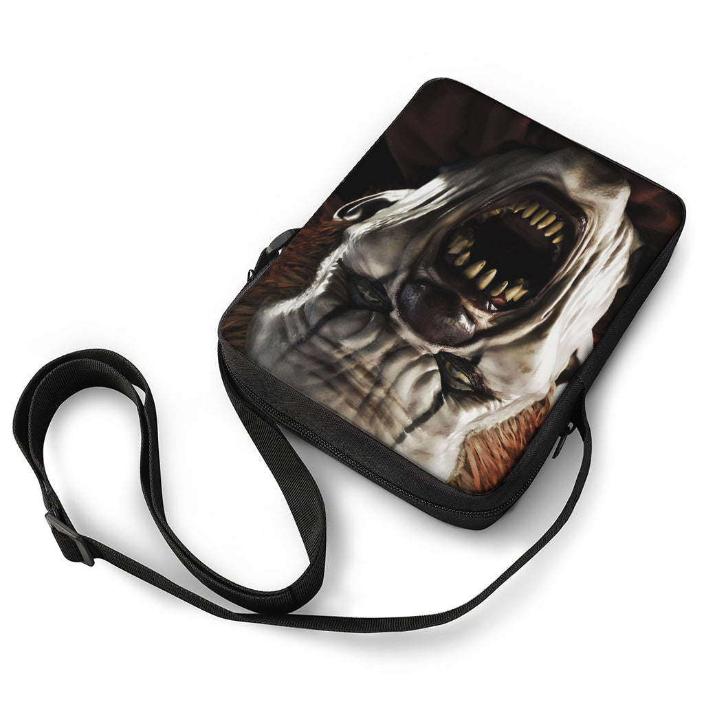 Halloween Clown Print Rectangular Crossbody Bag