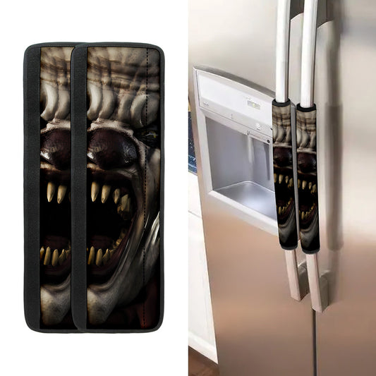 Halloween Clown Print Refrigerator Handle Covers