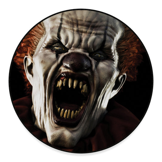 Halloween Clown Print Round Floor Mat