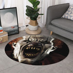 Halloween Clown Print Round Rug
