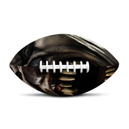 Halloween Clown Print Rugby Ball