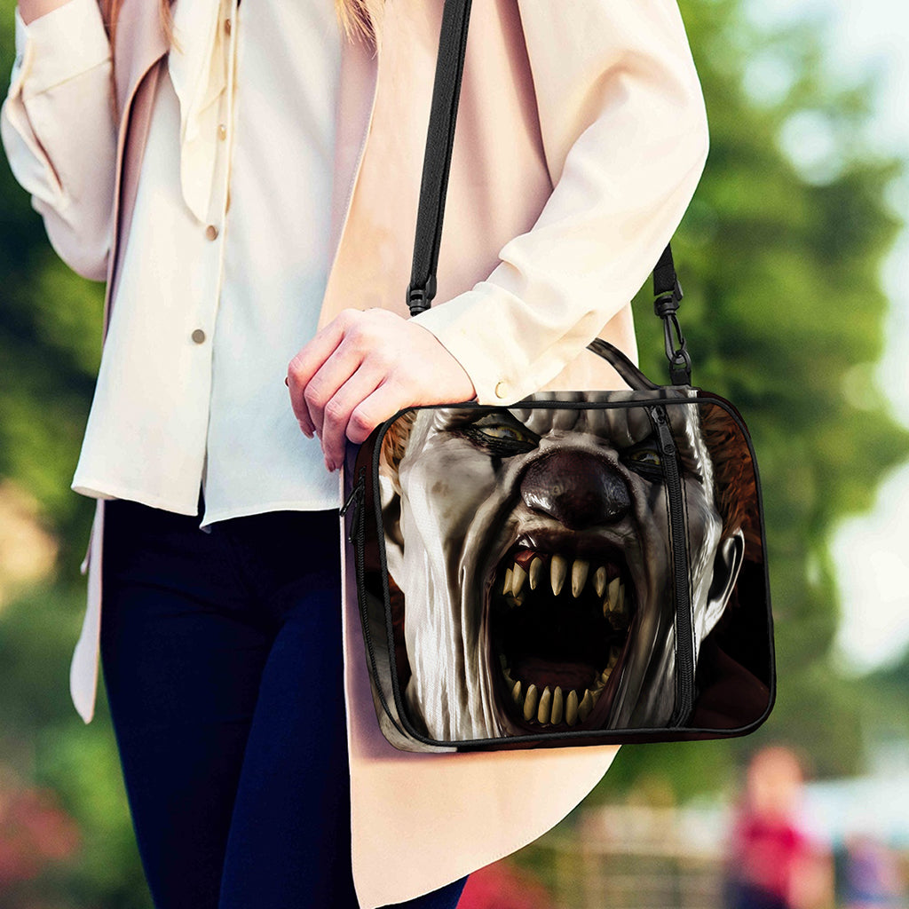 Halloween Clown Print Shoulder Strap Bible Bag