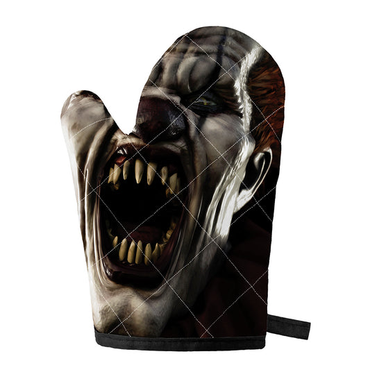 Halloween Clown Print Single Oven Mitt
