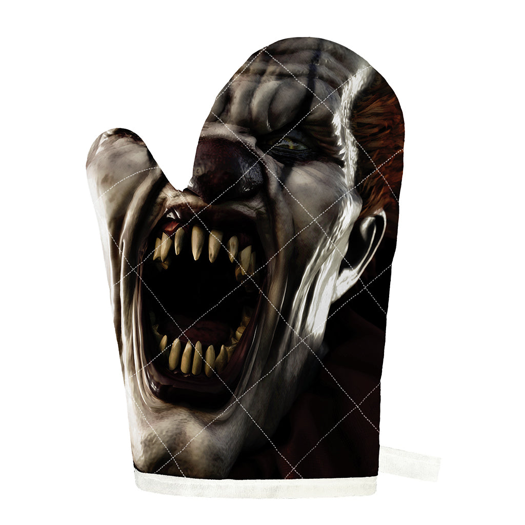 Halloween Clown Print Single Oven Mitt