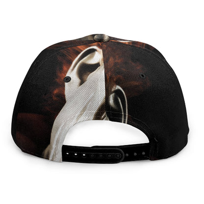 Halloween Clown Print Snapback Cap