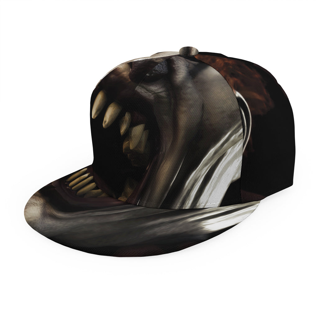 Halloween Clown Print Snapback Cap