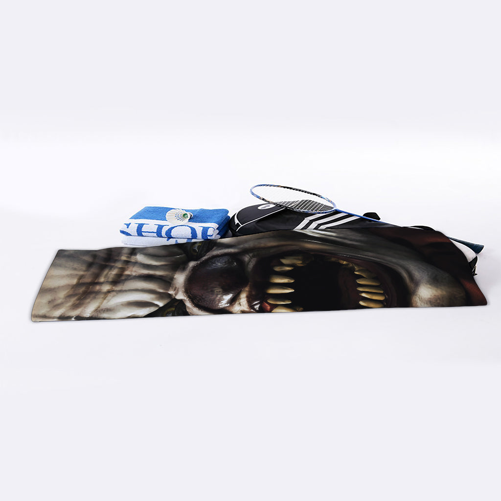 Halloween Clown Print Sports Towel