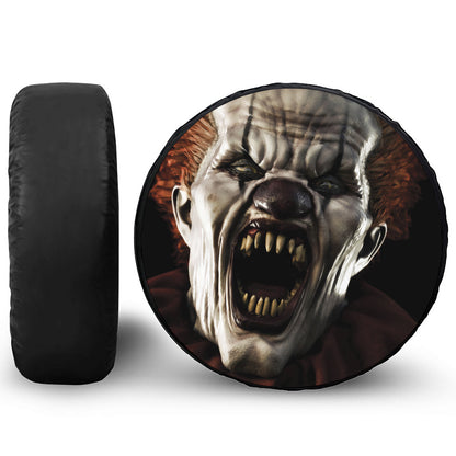 Halloween Clown Print Tire Cover