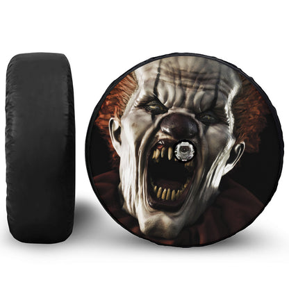 Halloween Clown Print Tire Cover With Camera Hole