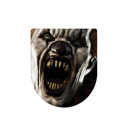 Halloween Clown Print Toilet Lid Cover