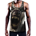 Halloween Clown Print Men's Workout Tank Top