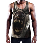 Halloween Clown Print Training Tank Top