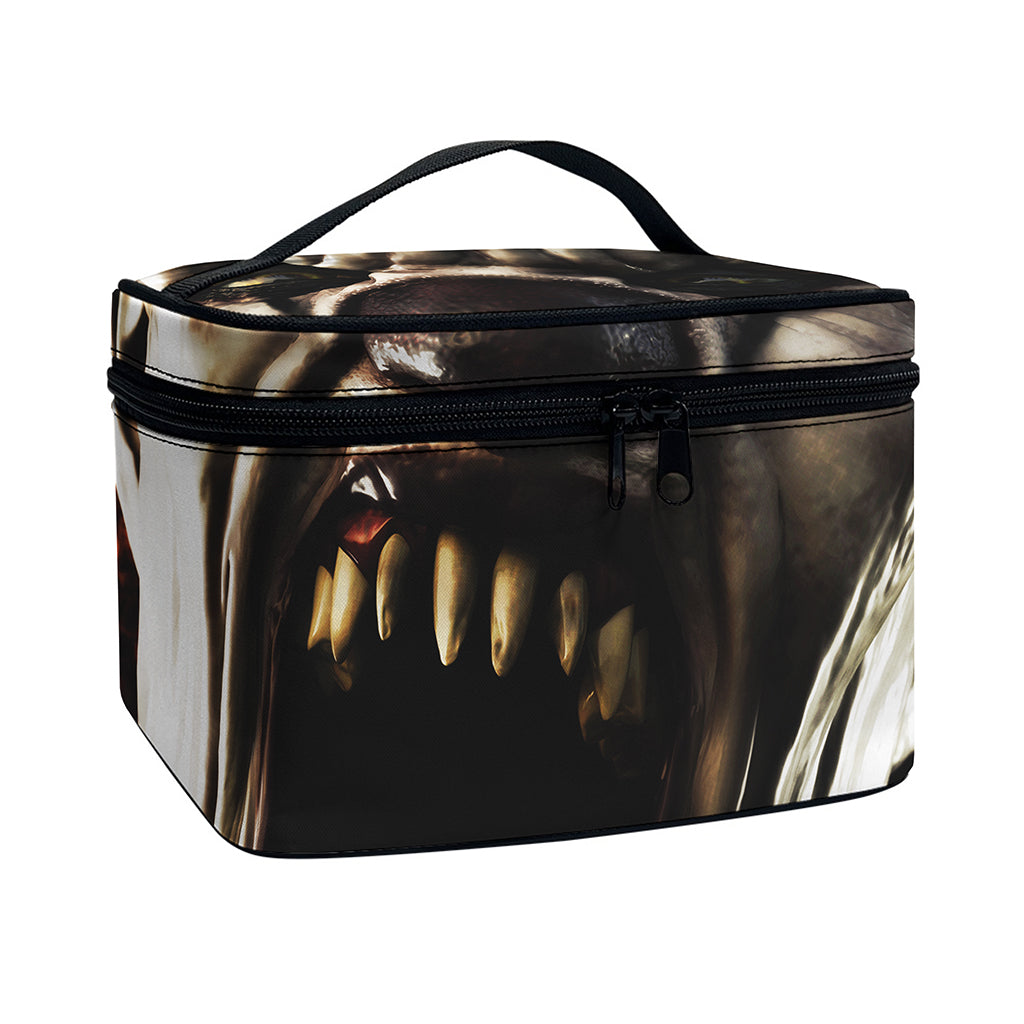 Halloween Clown Print Travel Makeup Bag