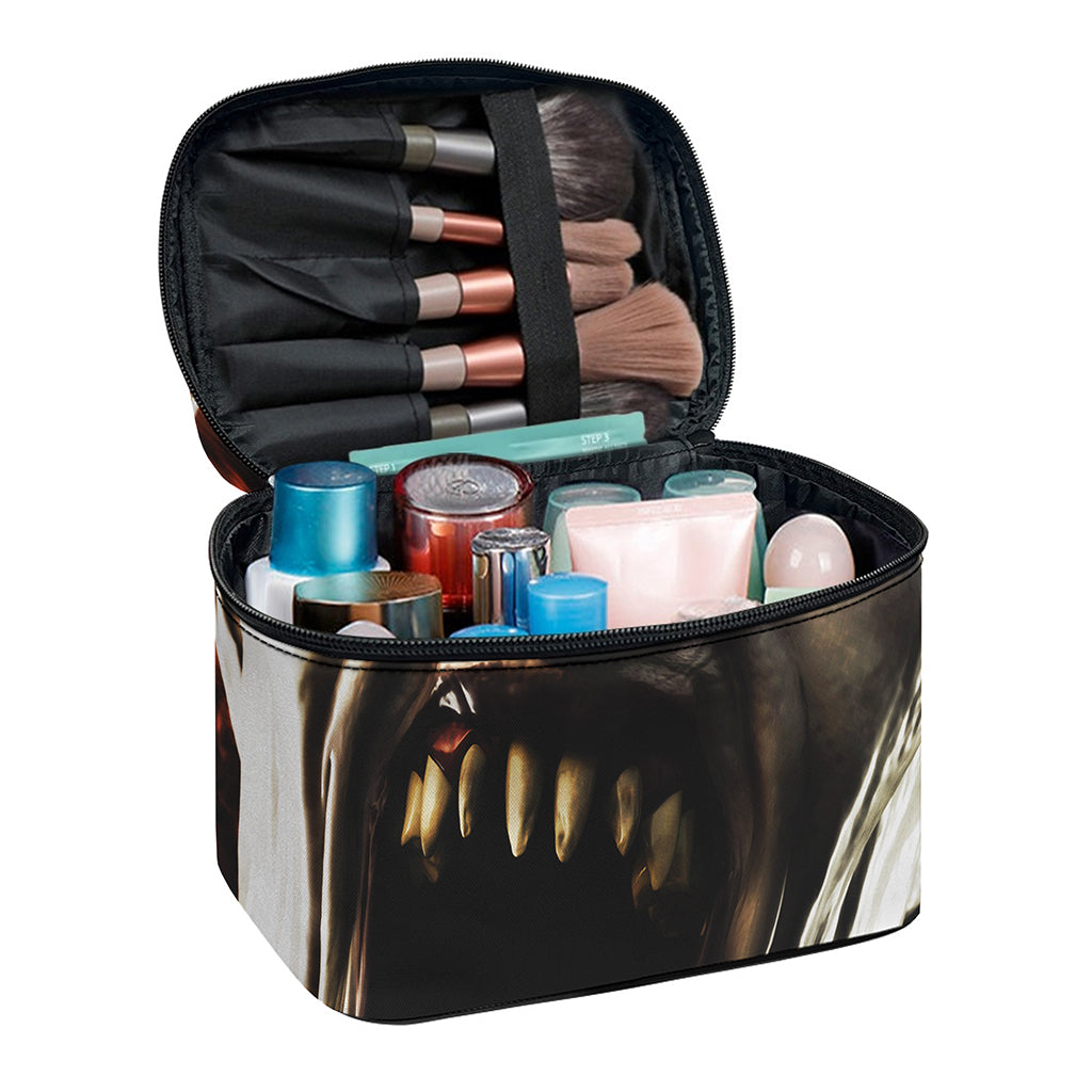Halloween Clown Print Travel Makeup Bag