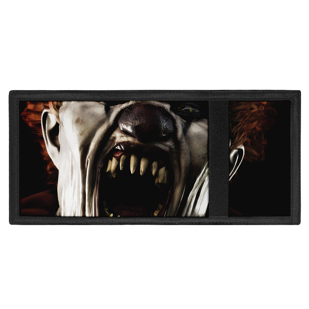 Halloween Clown Print Trifold Wallet