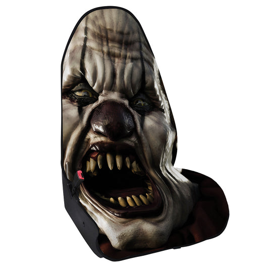 Halloween Clown Print Waterproof Car Seat Cover