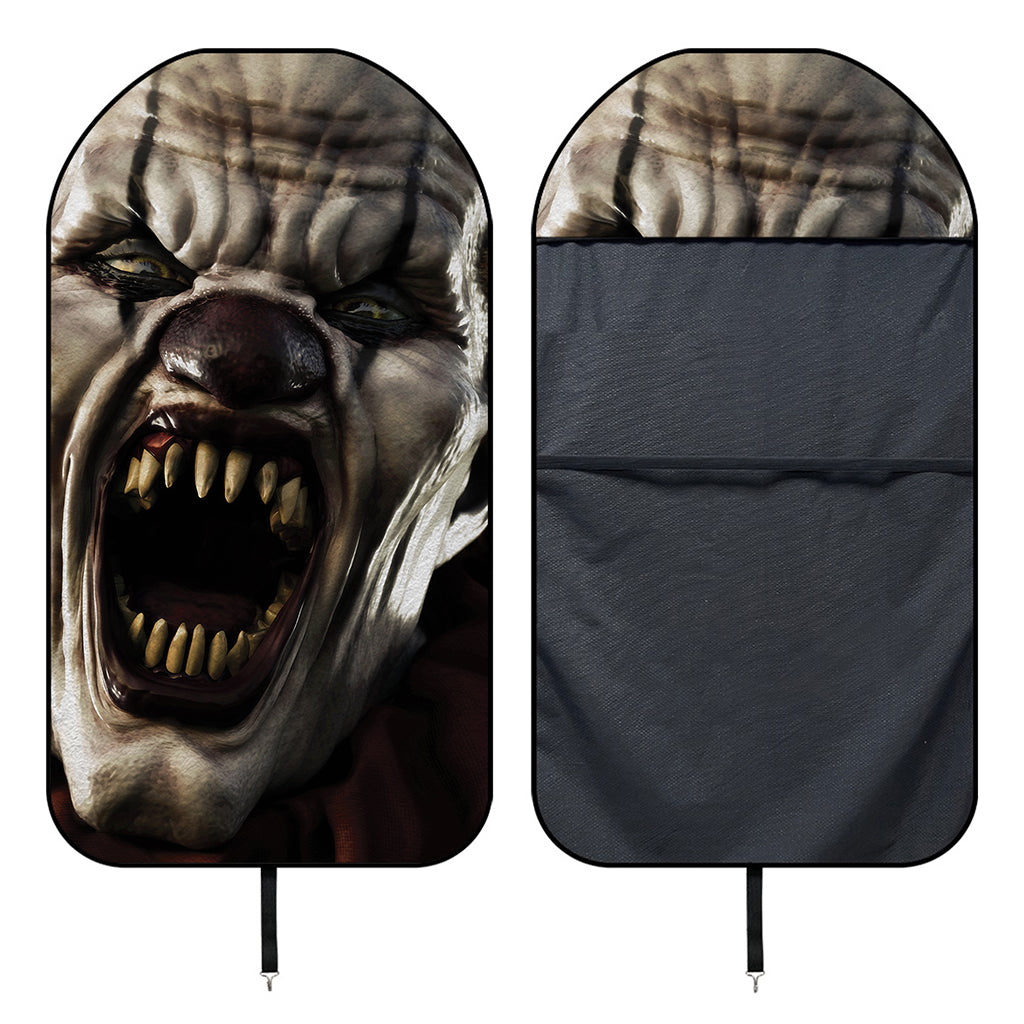Halloween Clown Print Waterproof Car Seat Cover